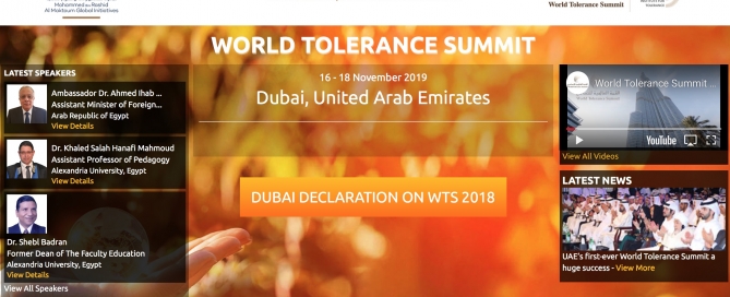 World Tolerance Summit 2019